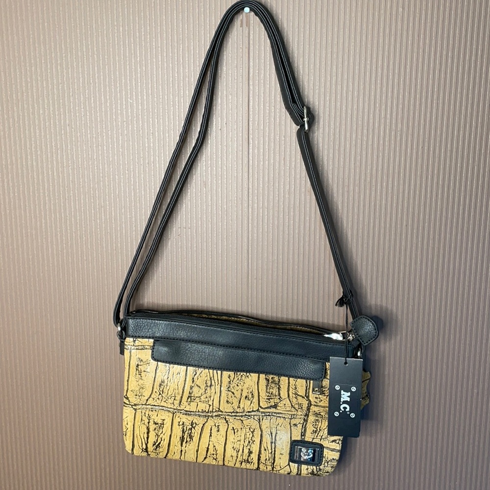 M.c. Marc‎ Chantal Leather purse Black and Tan